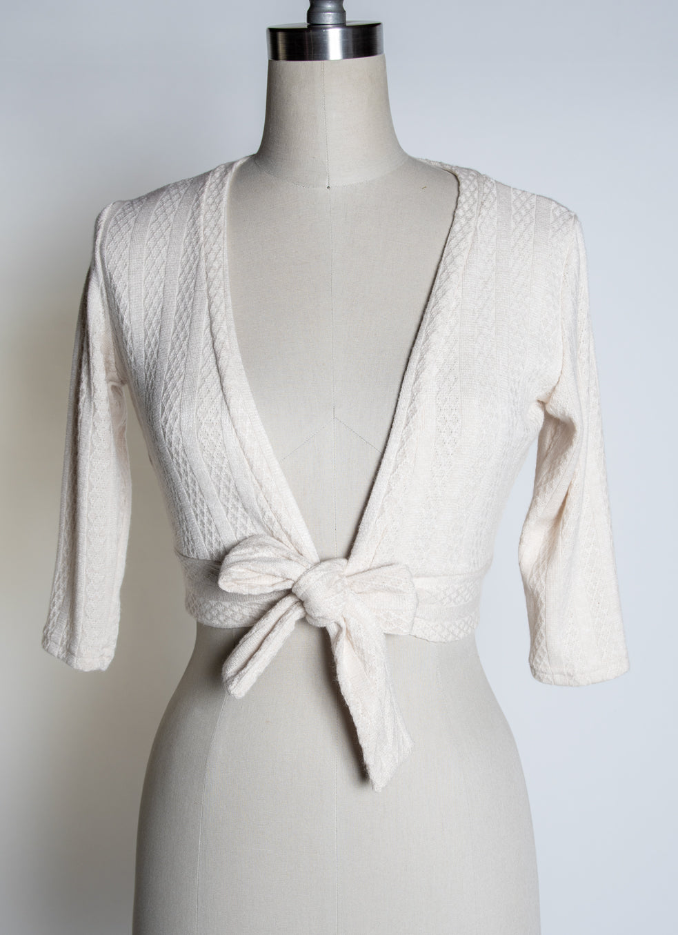 Sweet Sweater - Pointelle Sweater, Ivory