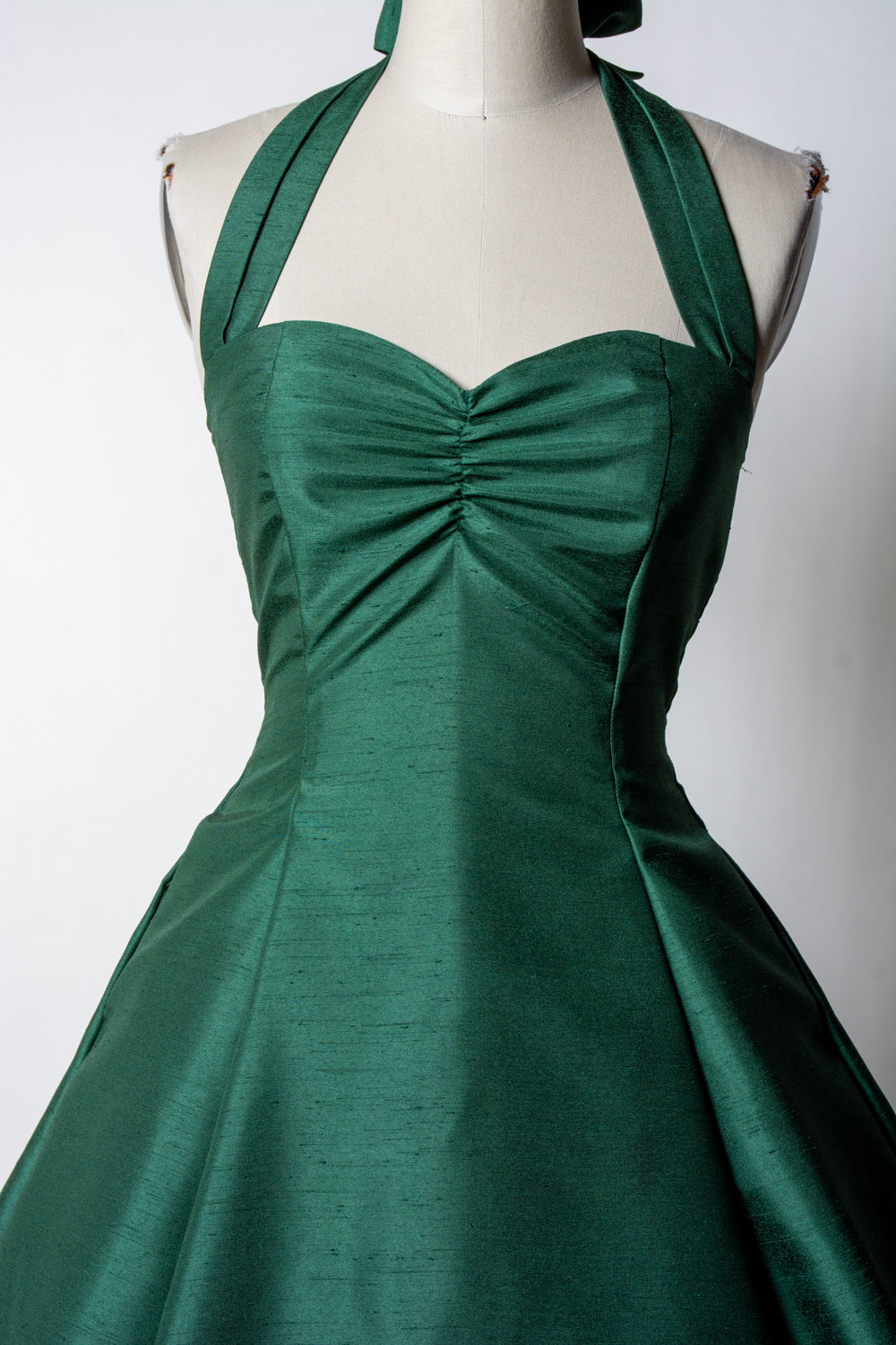 Sweetie Dress- Shantung, Green