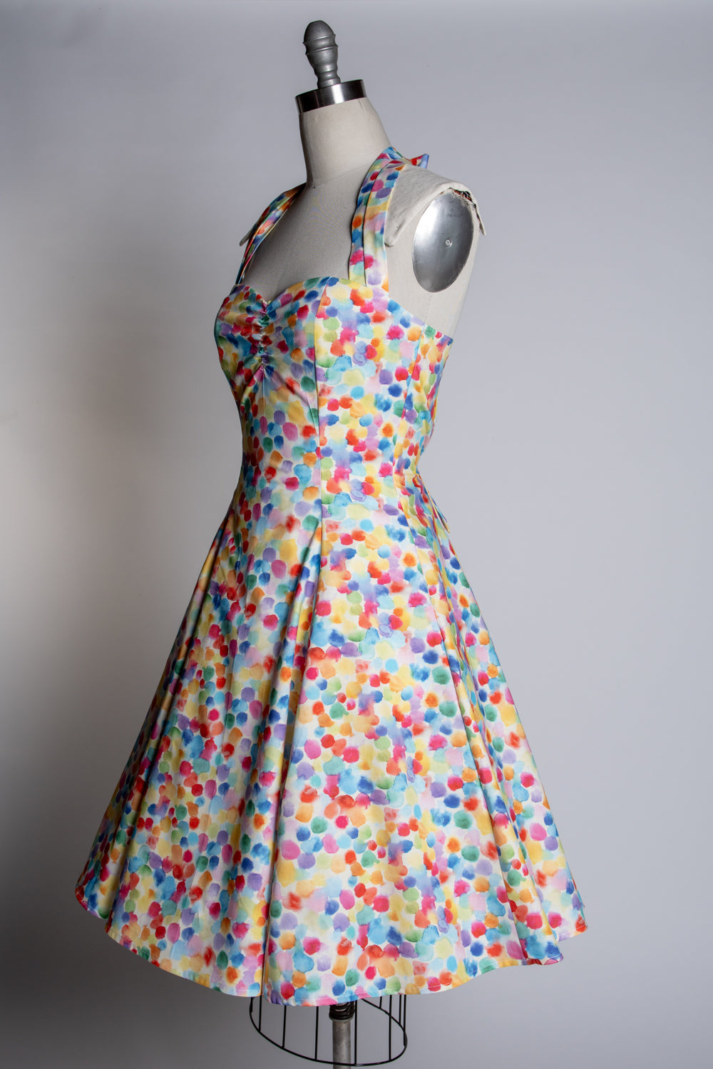 Sweetie Dress- Rainbow Paint Drops