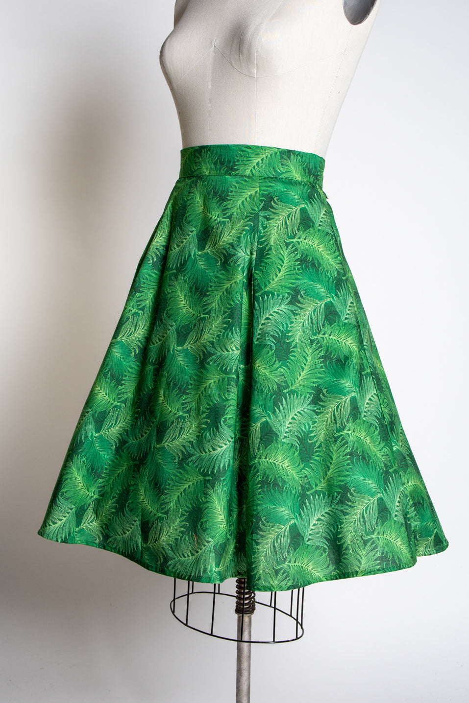 Twirl Skirt- Green Ferns