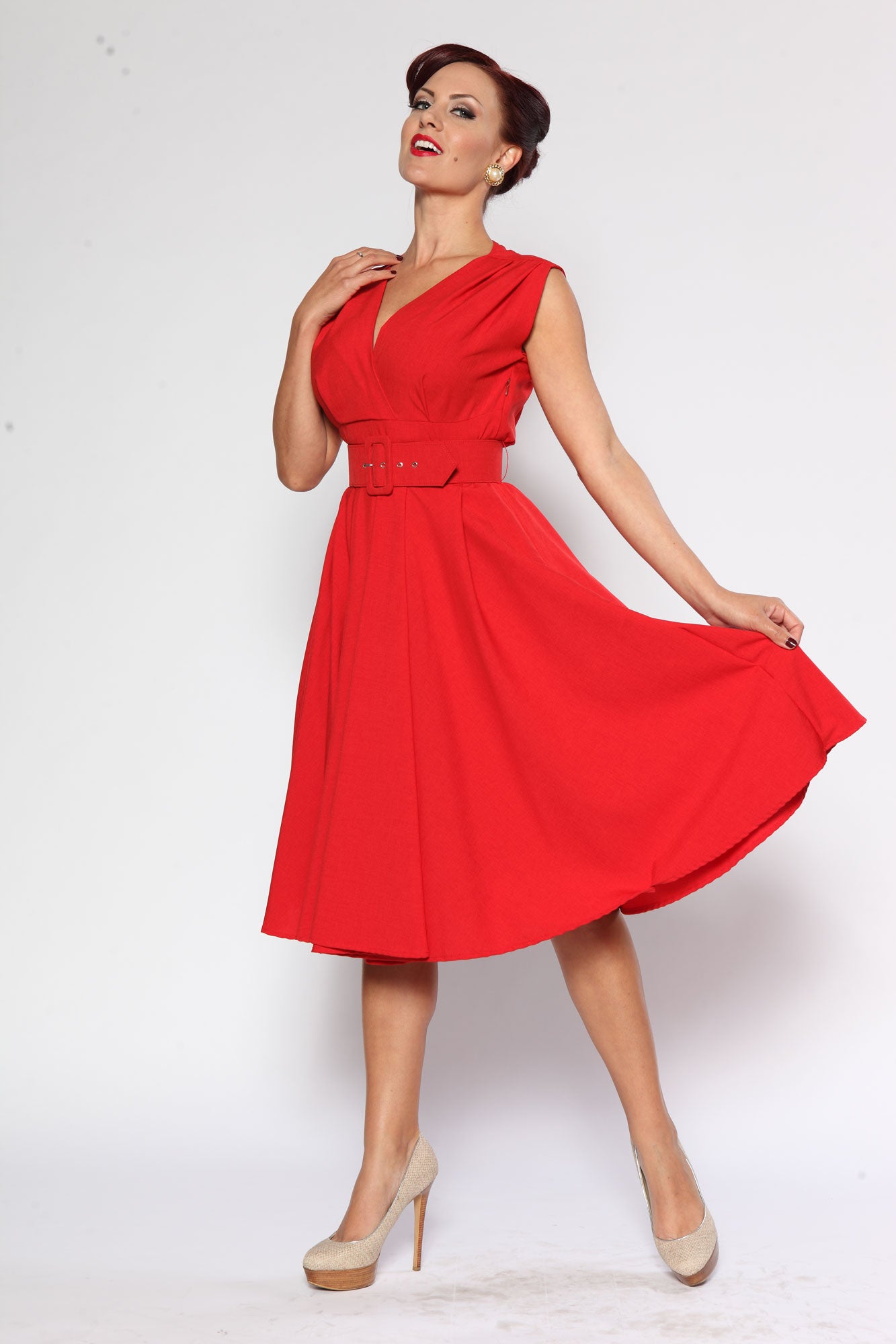 Milan Dress - Jet Setter Red - Heart of Haute