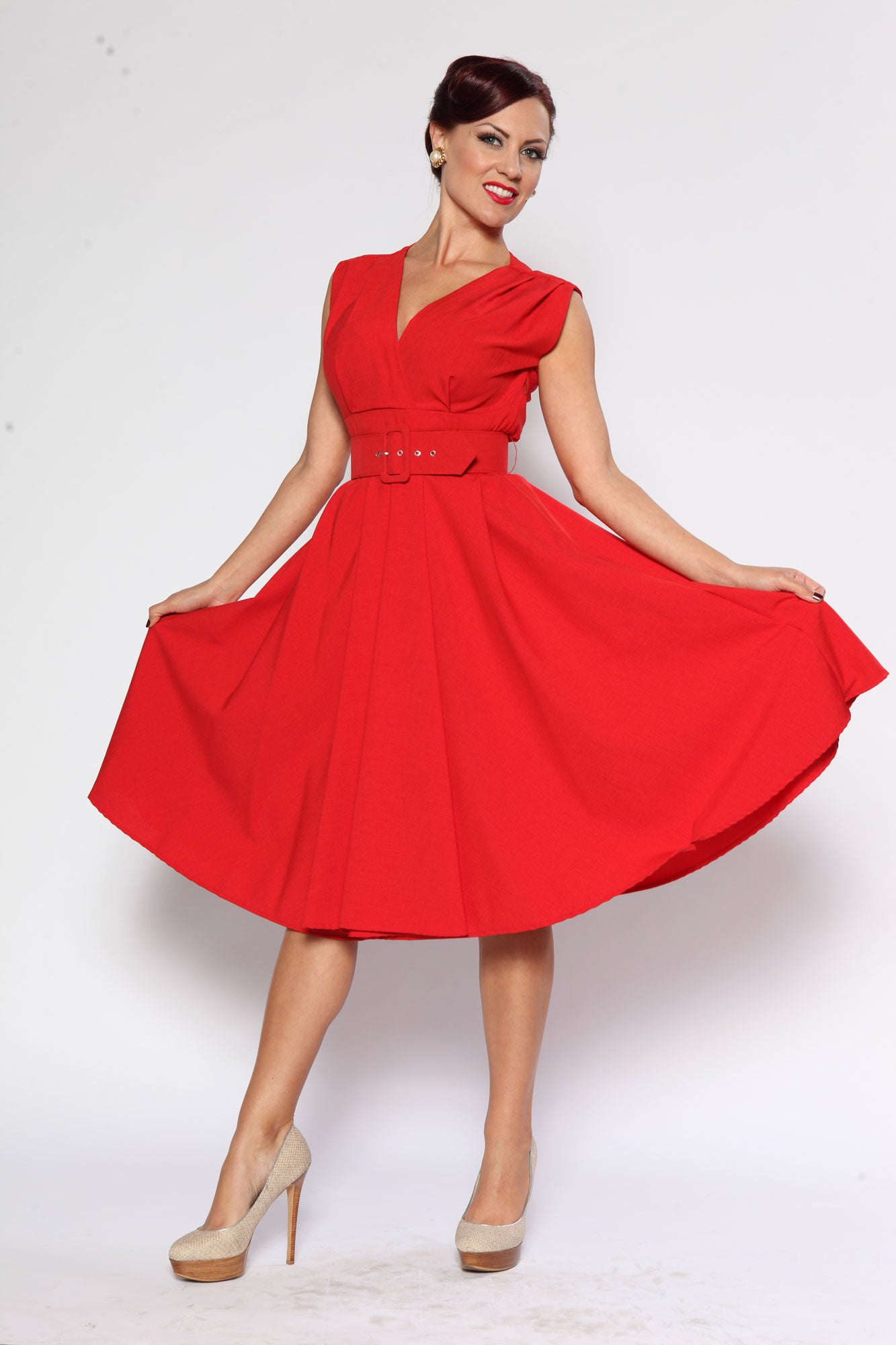 Milan Dress - Jet Setter Red - Heart of Haute