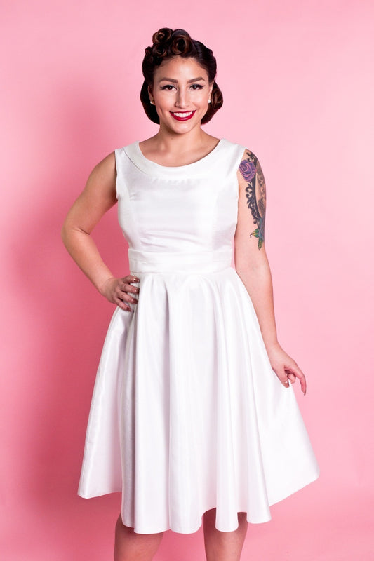 Weddings - Suzette Dress - Shantung Ivory - Heart of Haute